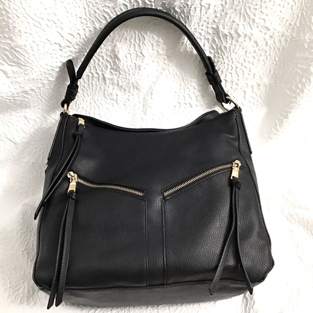 Lapsting Black Vegan Leather Shoulder bag